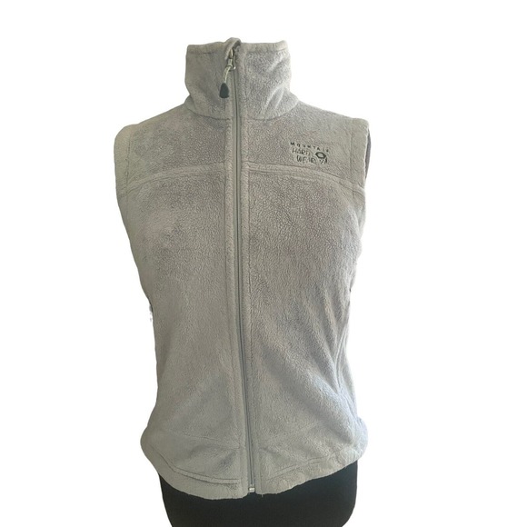 Mountain Hardwear Women’s Warm Pyxis Fleece Vest Off White Grey Size XS - Picture 1 of 6